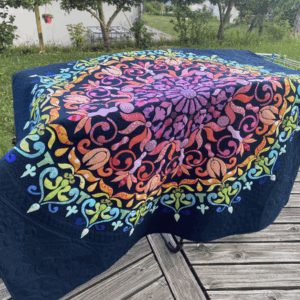 mandala bleu
