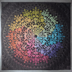 mandala arc en ciel degradé